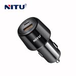 NITU 25W Dual Port Car Charger PD + QC3.0 (USB-A + Type-C)