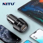 NITU 25W Dual Port Car Charger PD + QC3.0 (USB-A + Type-C) - Image 5