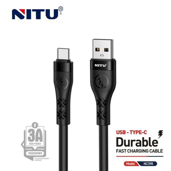 NITU NC398 USB-A to Type-C 3A Fast Charging Cable