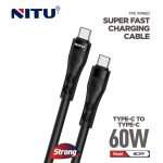 NITU NC399 60W Type-C to Type-C Fast Charging Cable