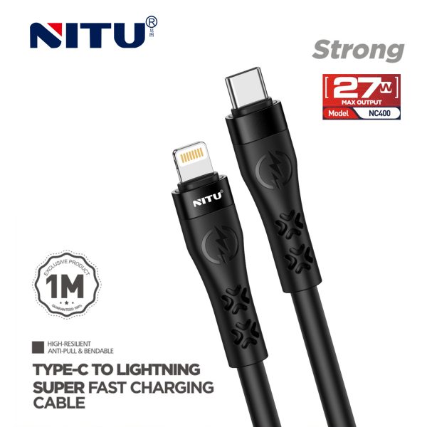 NITU NC400 27W Type-C to Lightning Fast Charging Cable