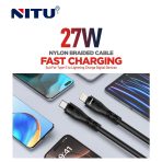 NITU NC400 27W Type-C to Lightning Fast Charging Cable - Image 2