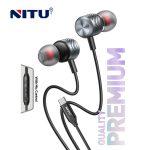 NITU Type-C Wired In-Ear Earphones with Mic and Control