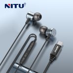 NITU Type-C Wired In-Ear Earphones with Mic and Control - Image 6