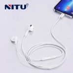 NITU NE45 Type-C Wired In-Ear Earphones with Mic and Volume Control - Image 3