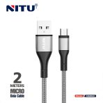 NITU NC203 2M Braided Micro USB Fast Charging & Data Cable
