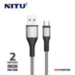 NITU NC203 2M Braided Micro USB Fast Charging & Data Cable