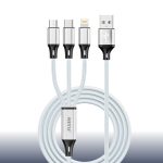 NITU NC401 3-in-1 2000mm Braided Multi-Function Charging Cable