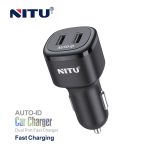 NITU NDC50 12W Dual Port Auto-ID Fast Car Charger