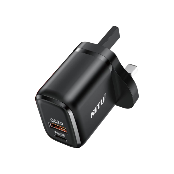 NITU 20W Dual‑Port Fast Travel Charger (NTC‑145)