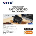 NITU NTC219 20W Dual‑Port PD+QC3.0 Travel Power Adapter - Image 3